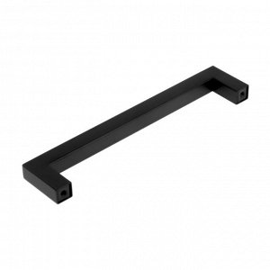 Клик Мебель Ручка скоба SQUARE CAPPIO, нержавеющая сталь, м/о 160 мм, цвет черный