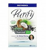 Purify, активированный уголь, 60 капсул