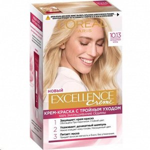 L'Oreal Paris Excellence краска д/волос крем. 10.13 легенд.блонд 3-й уход стойк/цв 269мл карт/уп / 6
