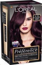 L&#039;Oreal Paris Preference краска д/волос 4.26 благор.сливовый экст.блеск стойк/цв 174мл карт/уп / 6шт
