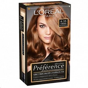 L'Oreal Paris Preference краска д/волос 6.35 гавана свет.янтарь экст.блеск стойк/цв 174мл карт/уп /