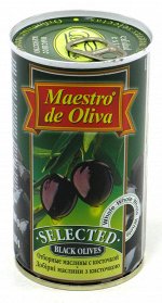 Маслины Маэстро де Олива отборные 360 г. С/К ж/б