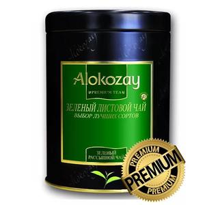 Чай Зеленый Alokozay Premium ж/б