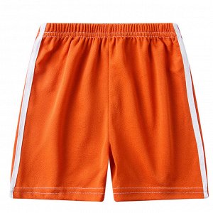 Детские шорты с контрастными полосками по бокам, цвет оранжевый