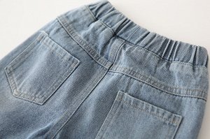 Джинсовые шорты для мальчика, цвет голубой + принт бетмен
