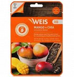 WEIS Тканевая маска для лица с манго и семенами чиа 23г