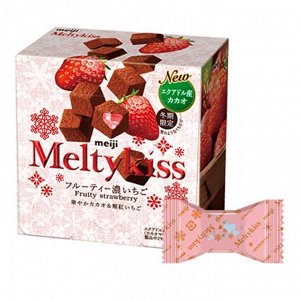 Шоколадные конфеты со вкусом клубники Meiji Meltykiss Premium Chocolate 52 гр