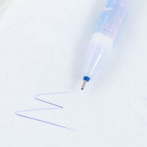 Ручка пиши-стирай, пластик с колпачком, синяя паста, гелевая 0.5 мм. «Твой космос внутри»