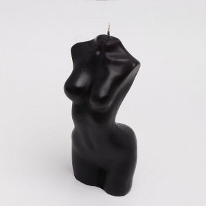 Свеча фигурная "Бюст женский", 6Х14 см, черный, 4 ч