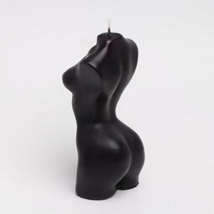 Свеча фигурная "Бюст женский", 6Х14 см, черный, 4 ч