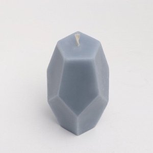 Свеча фигурная "Многогранник", 5х9 см, серый, 5 ч