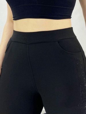 Женские брюки с полосой/Брюки женские большого размера
