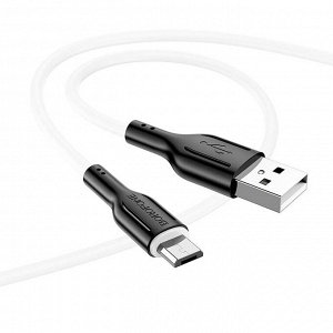 Кабель USB - micro USB Borofone BX63  100см 2,4A (black/white)