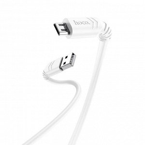 Кабель USB - micro USB Hoco X62  100см 2,4A  (white)