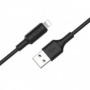 Кабель USB - Apple lightning Hoco X25  100см 2A (black)