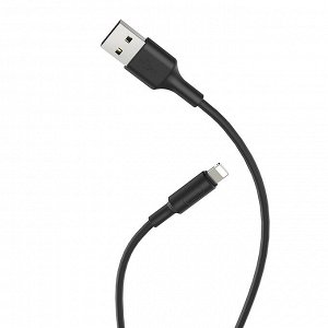 Кабель USB - Apple lightning Hoco X25  100см 2A (black)