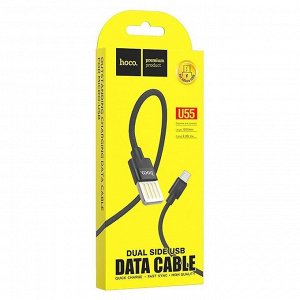 Кабель USB - micro USB Hoco U55 Outstanding  120см 2,4A (black)