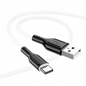 Кабель USB - Type-C Borofone BX63  100см 3A (black/white)