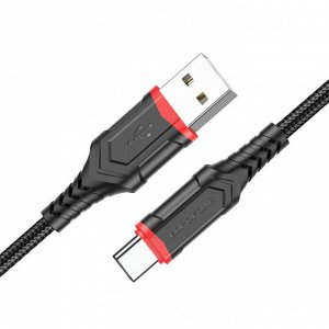 Кабель USB - Type-C Borofone BX67  100см 3A (black)