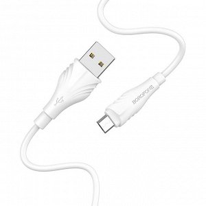 Кабель USB - micro USB Borofone BX18  300см 2,4A (white)