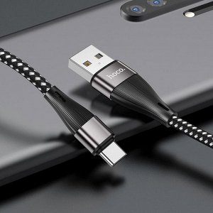 Кабель USB - Type-C Hoco X57 Blessing  100см 3A (black)