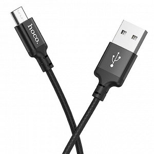 Кабель USB - micro USB Hoco X14 Times Speed  200см 2A (black)