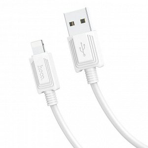 Кабель USB - Apple lightning Hoco X73  100см 2,4A (white)