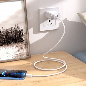 Кабель USB - Apple lightning Hoco X73  100см 2,4A (white)