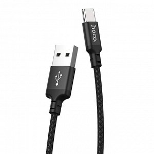 Кабель USB - Type-C Hoco X14 Times Speed  100см 3A (black)