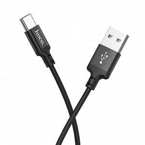 Кабель USB - Type-C Hoco X14 Times Speed  100см 3A (black)