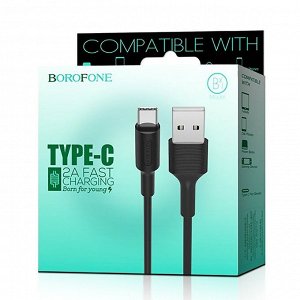 Кабель USB - Type-C Borofone BX1  100см 2A (black)