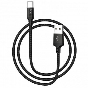 Кабель USB - Type-C Hoco X14 Times Speed  100см 3A (black)