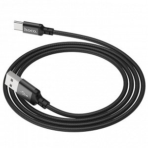 Кабель USB - Type-C Hoco X14 Times Speed  100см 3A (black)