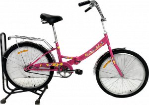 Велосипед Гамма 24 складной ЭКОНОМ (розовый)