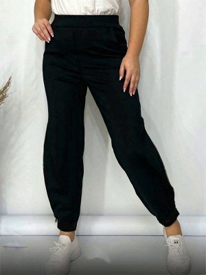 Женские брюки с молнией на штанине/Брюки женские большого размера