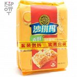 Hsufuchi Egg Sachima Biscuits With Egg Flavour (2 Packs) - Хрустящий пирог со вкусом куринного яйца 160гр.*2уп.
