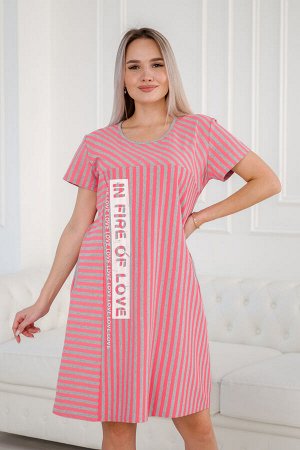 Туника женская из кулирки Флоренция розовый