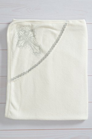 Полотенце крестильное из махры серебро