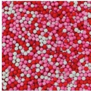Посыпка кондитерская "Бело-розово-красные" шарики 50 гр