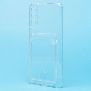 Чехол-накладка - SC276 с картхолдером для "Samsung SM-G996 Galaxy S21+" (transparent) (210451)