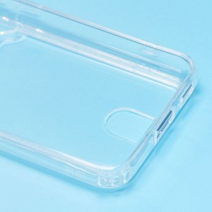 Чехол-накладка - SC276 с картхолдером для "Samsung SM-S901 Galaxy S22" (transparent) (210438)