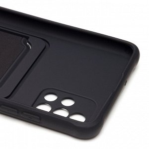 Чехол-накладка - SC304 с картхолдером для "Samsung SM-A515 Galaxy A51 4G" (black) (208735)