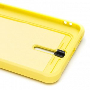 Чехол-накладка - SC304 с картхолдером для "Samsung SM-G990 Galaxy S21FE" (yellow) (208748)