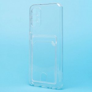 Чехол-накладка - SC276 с картхолдером для "Samsung SM-A135 Galaxy A13 4G" (transparent) (210436)