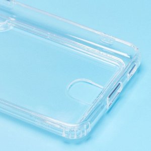 Чехол-накладка - SC276 с картхолдером для "Samsung SM-G991 Galaxy S21" (transparent) (210449)