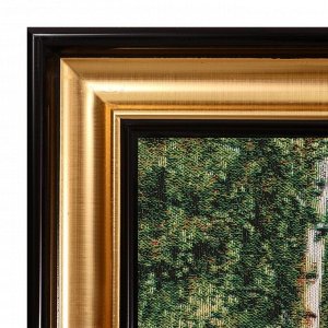 S089-40х80 Картина из гобелена "Лесной мостик" (46х87)