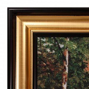 S114-40х80 Картина из гобелена "Осень в лесу" (46х87)