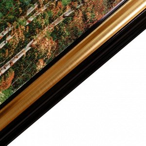 S182-40х80 Картина из гобелена "Мостик к лесной опушке"  (46х87)