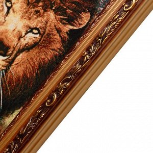 D165-50х80 Картина из гобелена "Тигр, лев и леопард" (55х85)