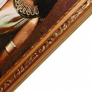 E077-50х80 Картина из гобелена "Египетская девушка с пантерой" (55х85)